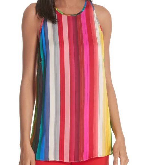 Marie Rainbow Stripe Swing Tank